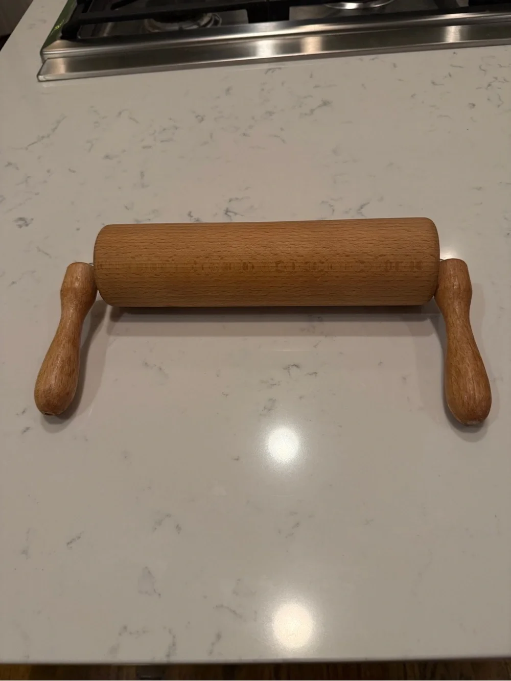 Wooden Vertical Handle Rolling Pin wooden vertical